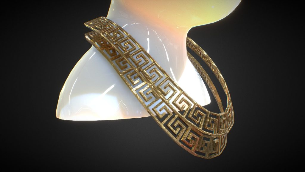 Download Greek Chain 4 3D Model | Deep3DSea