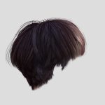 hair female 011 3d model