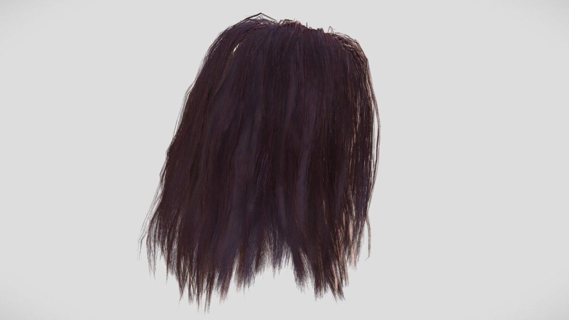 hair female 027 3d model