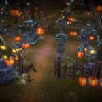 halloween cemetery set 3d model
