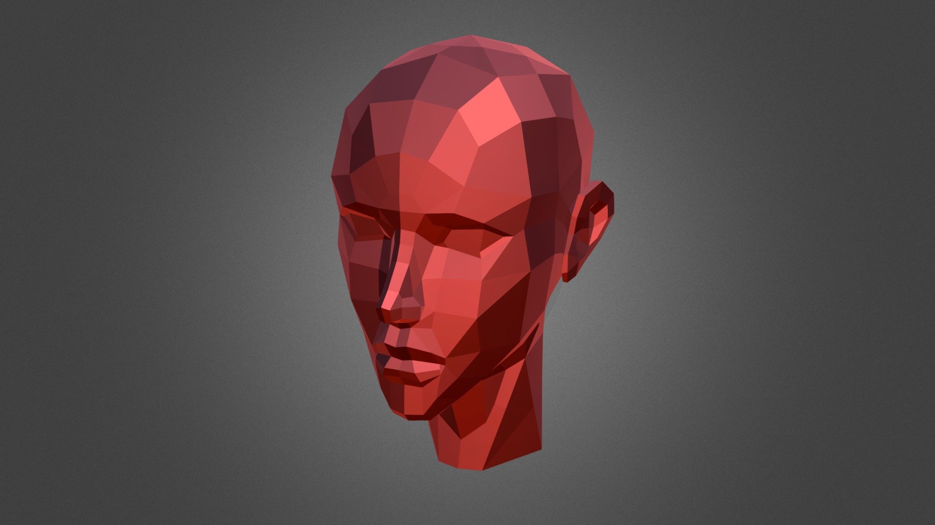 Head Female – Low Poly