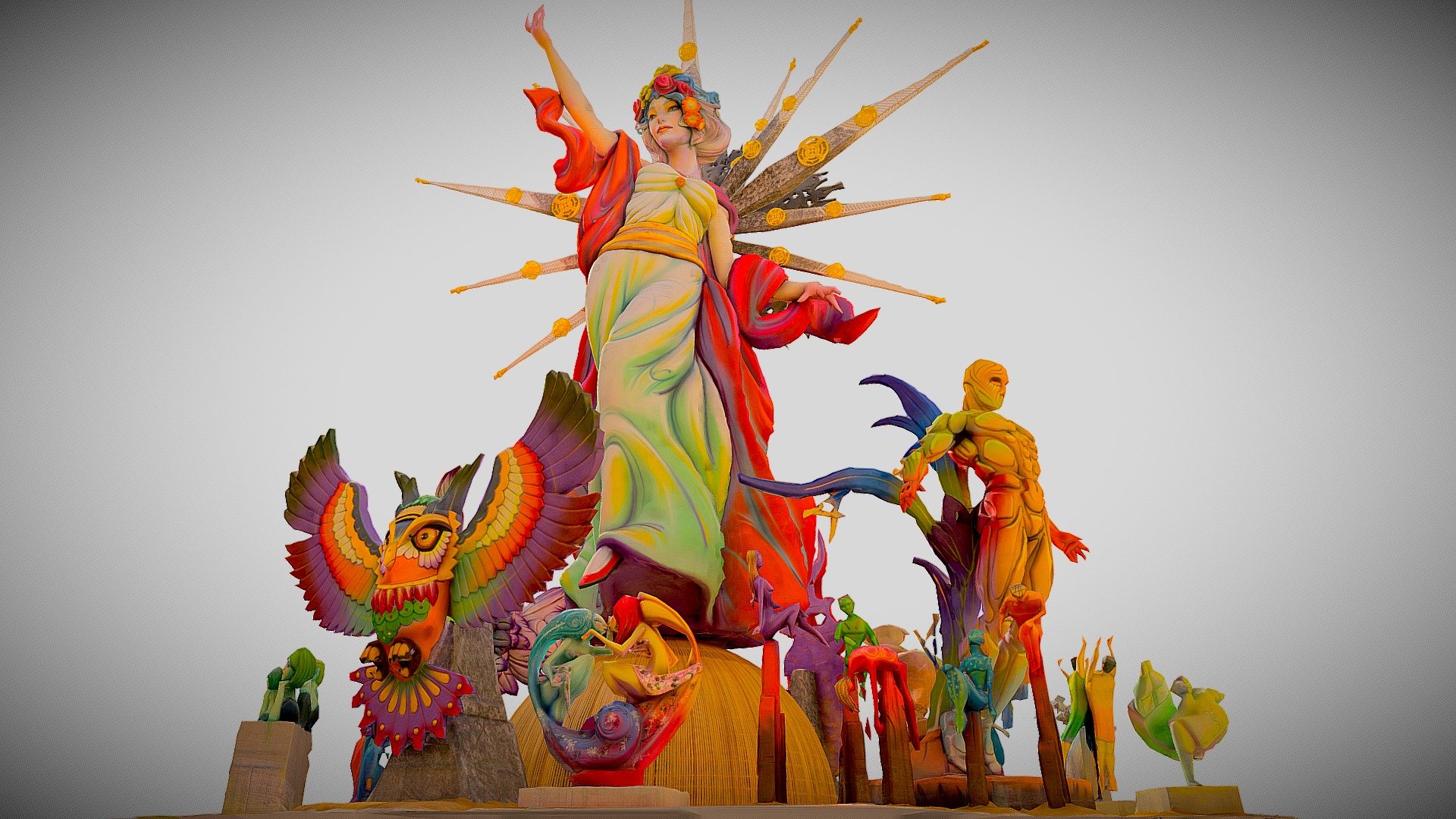 Hoguera / Foguera Oficial de Alicante 2019 (3D)
