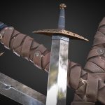 hutchs bastard sword startampend version 3d model