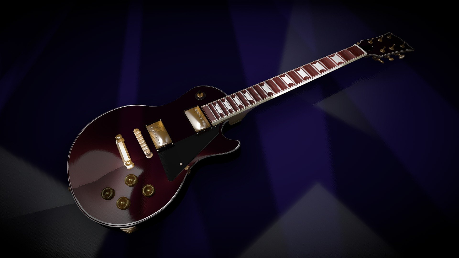 Les Paul Type Guitar BLACK CHERRY
