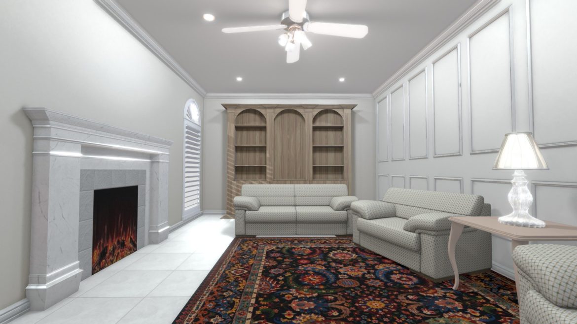 living room interior showcase 2020 3d model