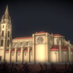 low poly travel 2 oviedo 3d model