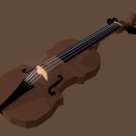 Low Poly Violin
