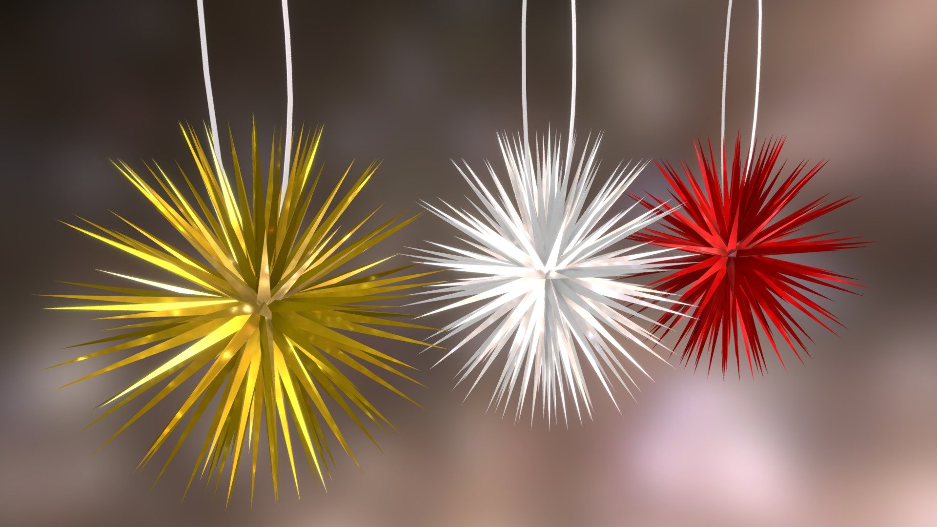 Lowpoly Accessories Christmas Decoration 2021