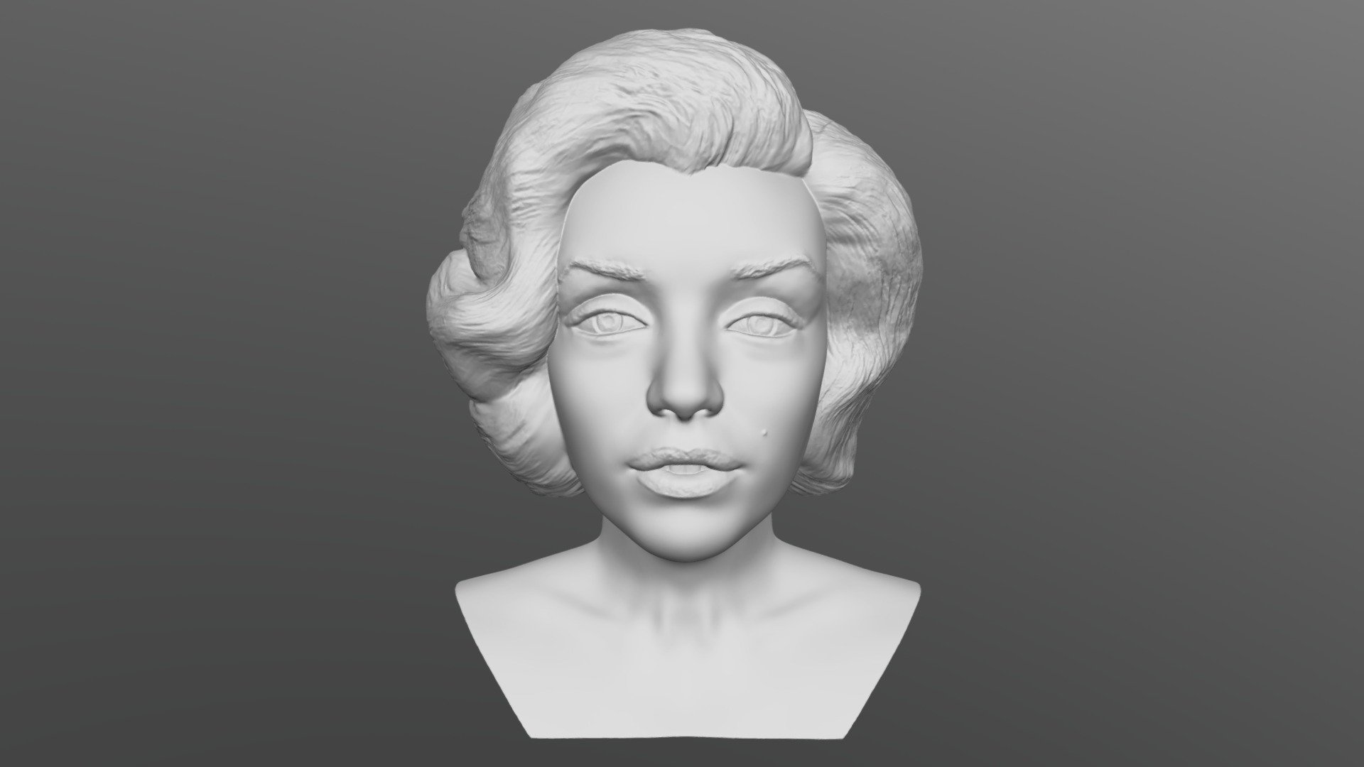 Marilyn Monroe bust for 3D printing