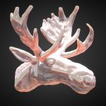 moose head 3d printable 3d model