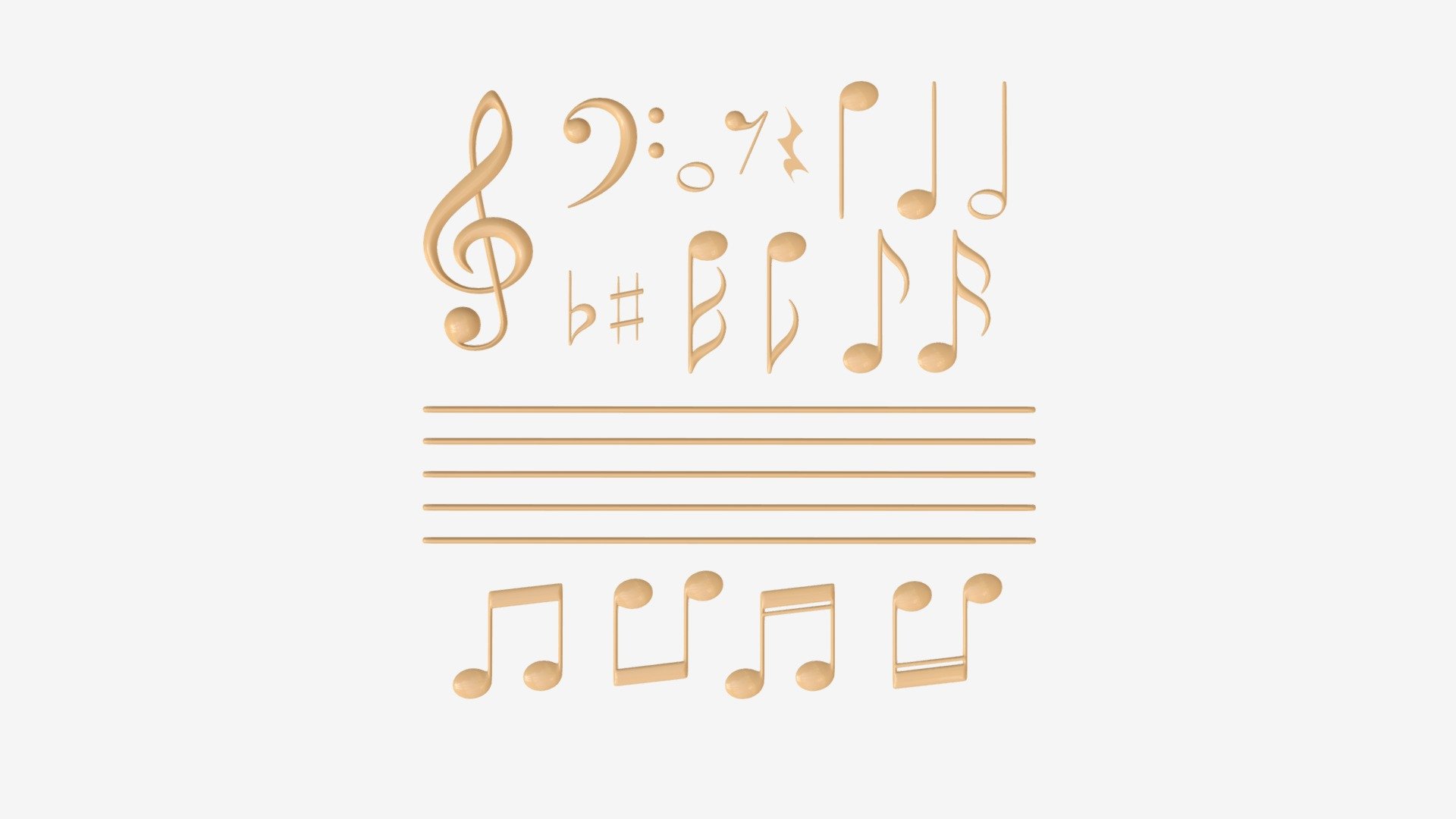 Music notation symbols