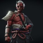 oni samurai 3d model