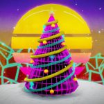 outrun christmas tree 3d model