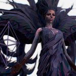 Polygon Art Dark Angel B. Witch 3d Model