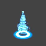 portal light streaks christmas tree 3d model