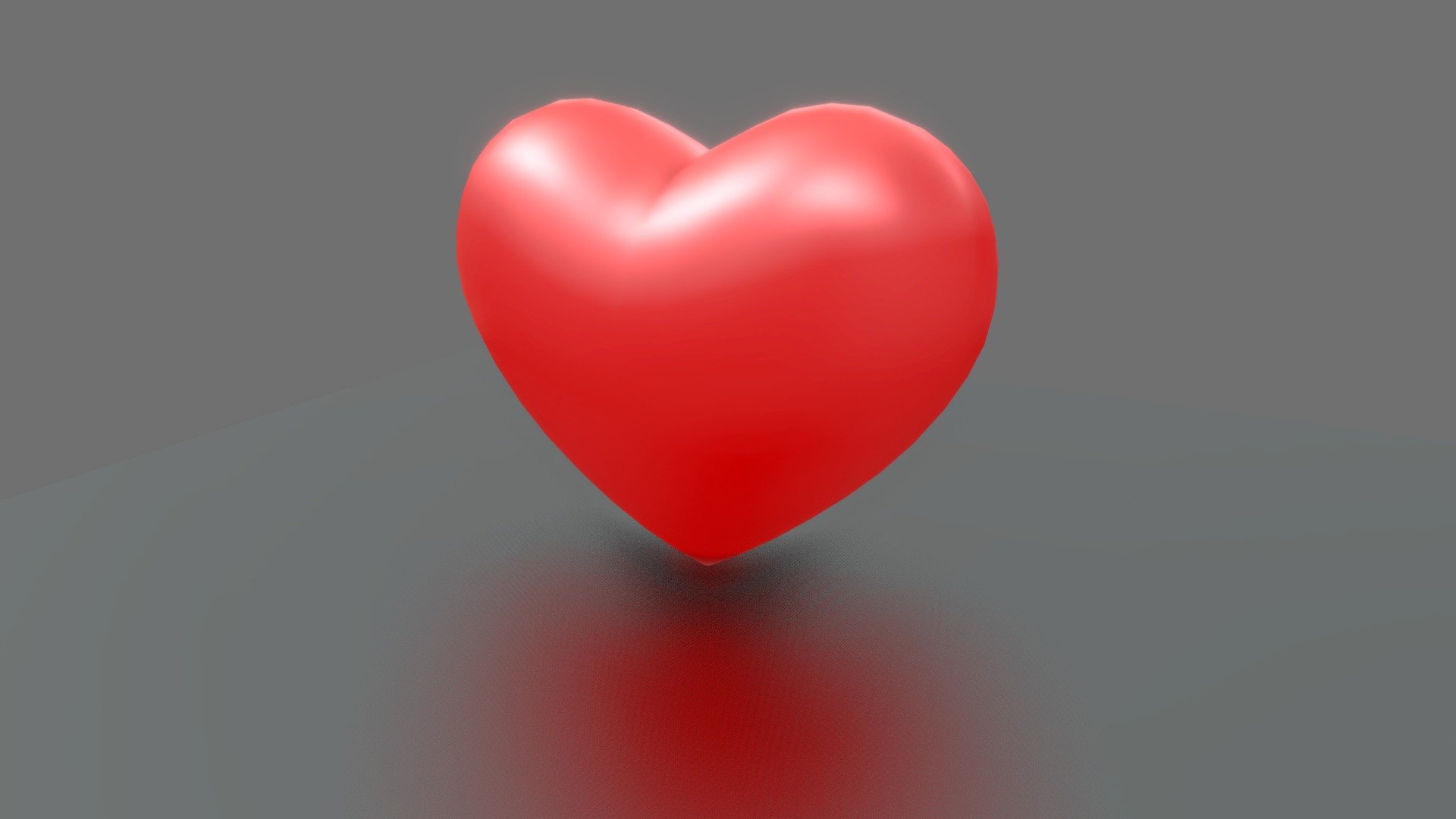 ❤️Red Heart emoji low poly