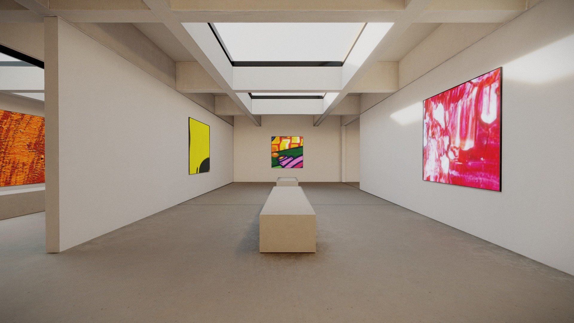 Room Art VR Gallery 2019 4K + Corona Max + Blend