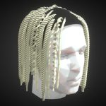 Short Braided Bleached Dreads – Lil Durk Hair