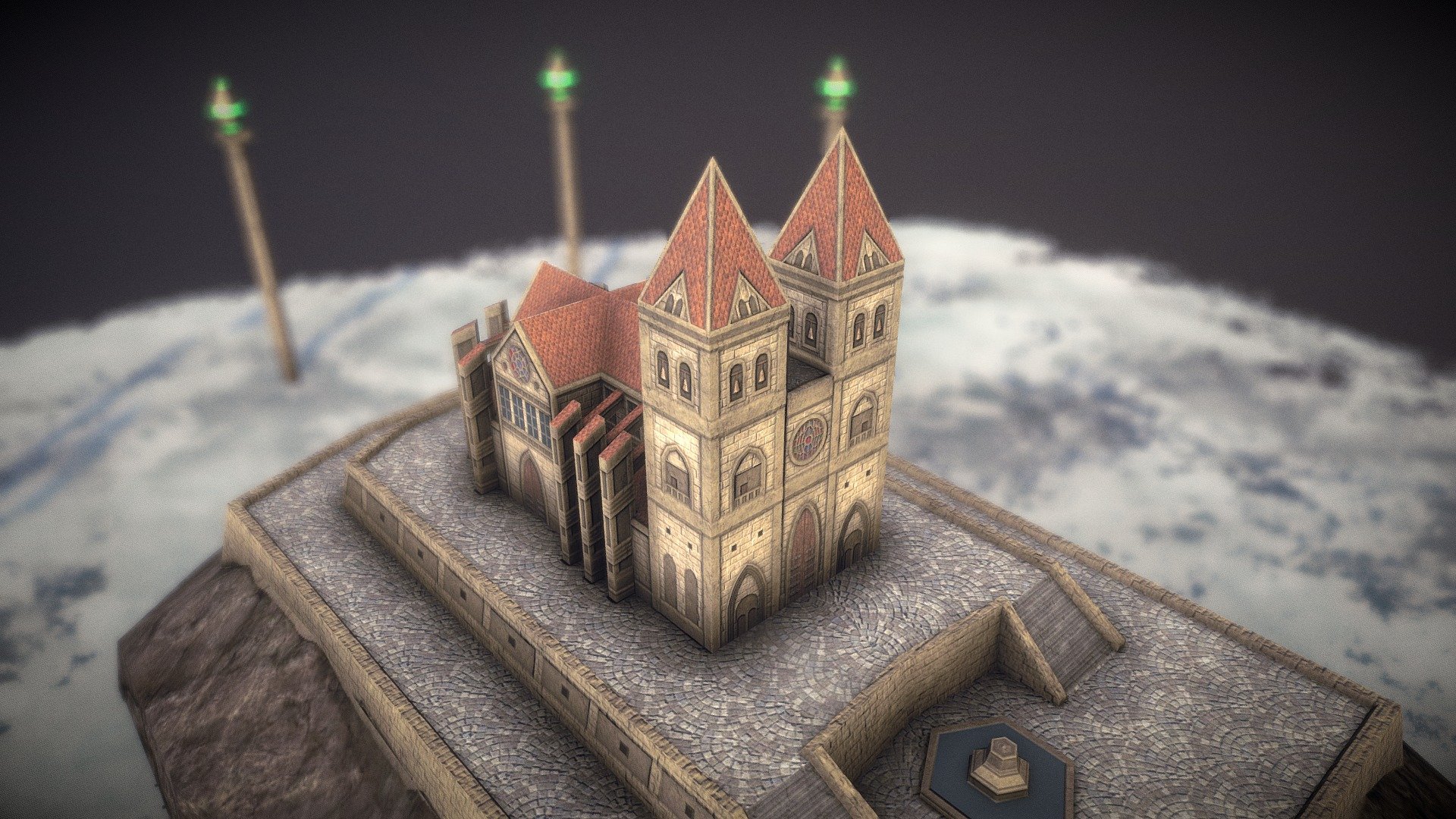 Sky Cathedral – Low Poly Environment