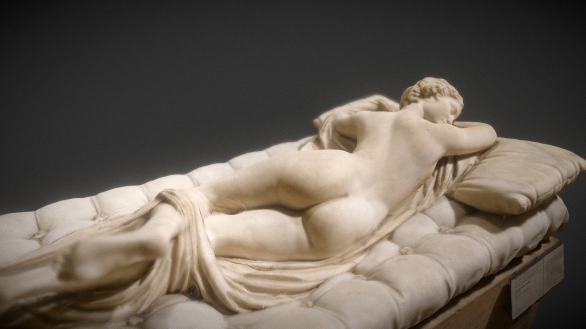 sleeping hermaphroditos hermaphrodite endormi 3d model