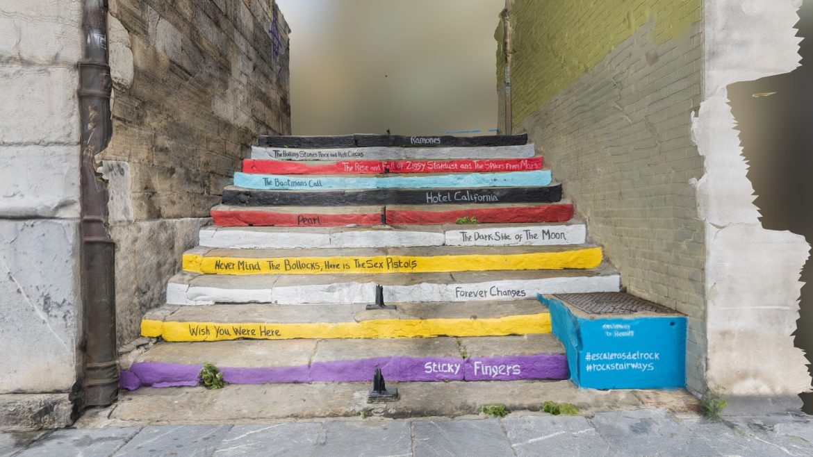 song colored stairs scan 3d model