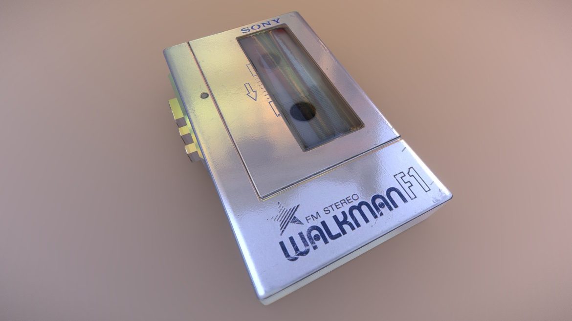 sony walkman retro 3d model