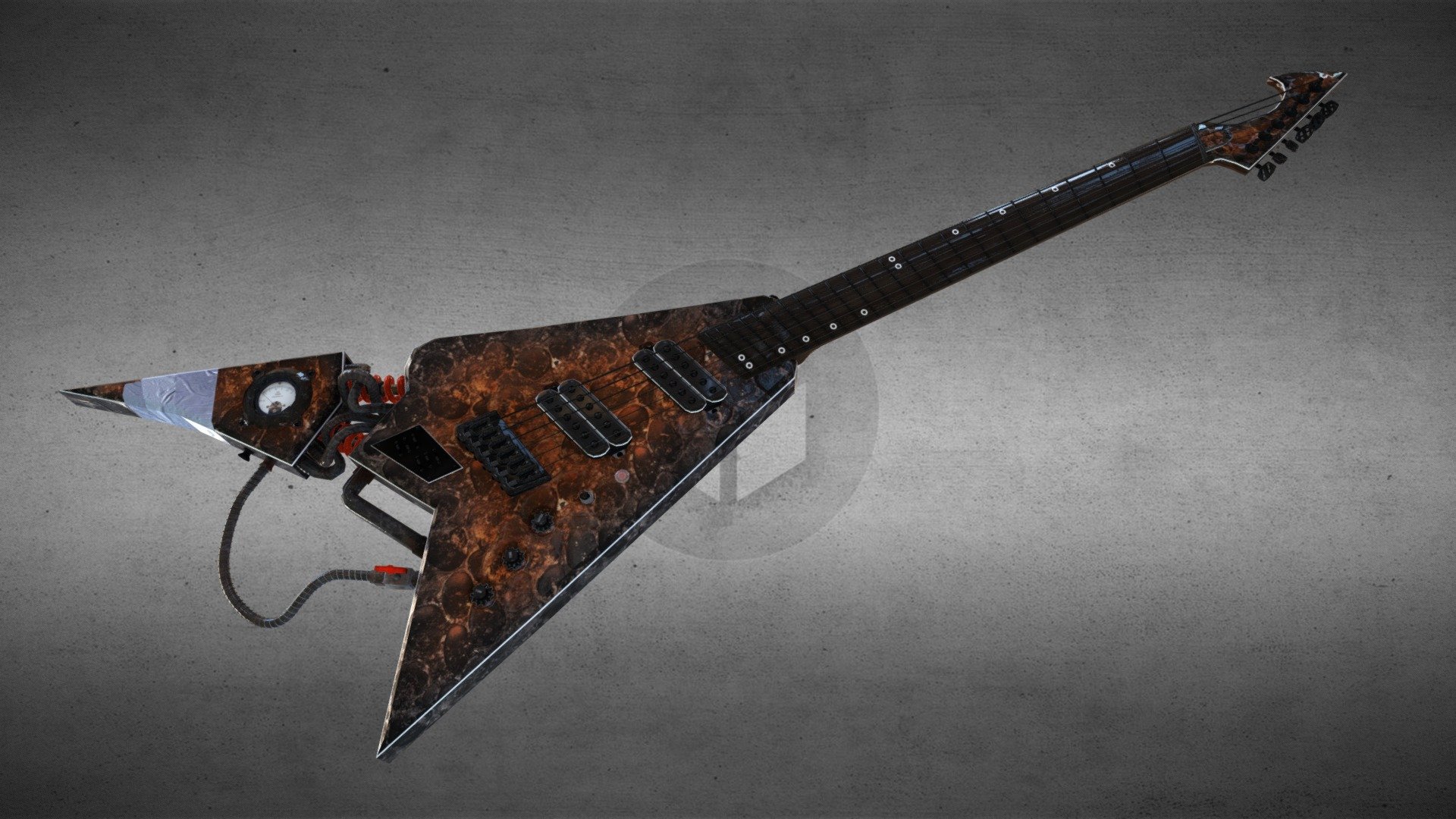 Steampunk inspired guitar