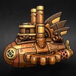 Stylized Steampunk Aircraft