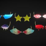 sunglasses pack 2 3d model