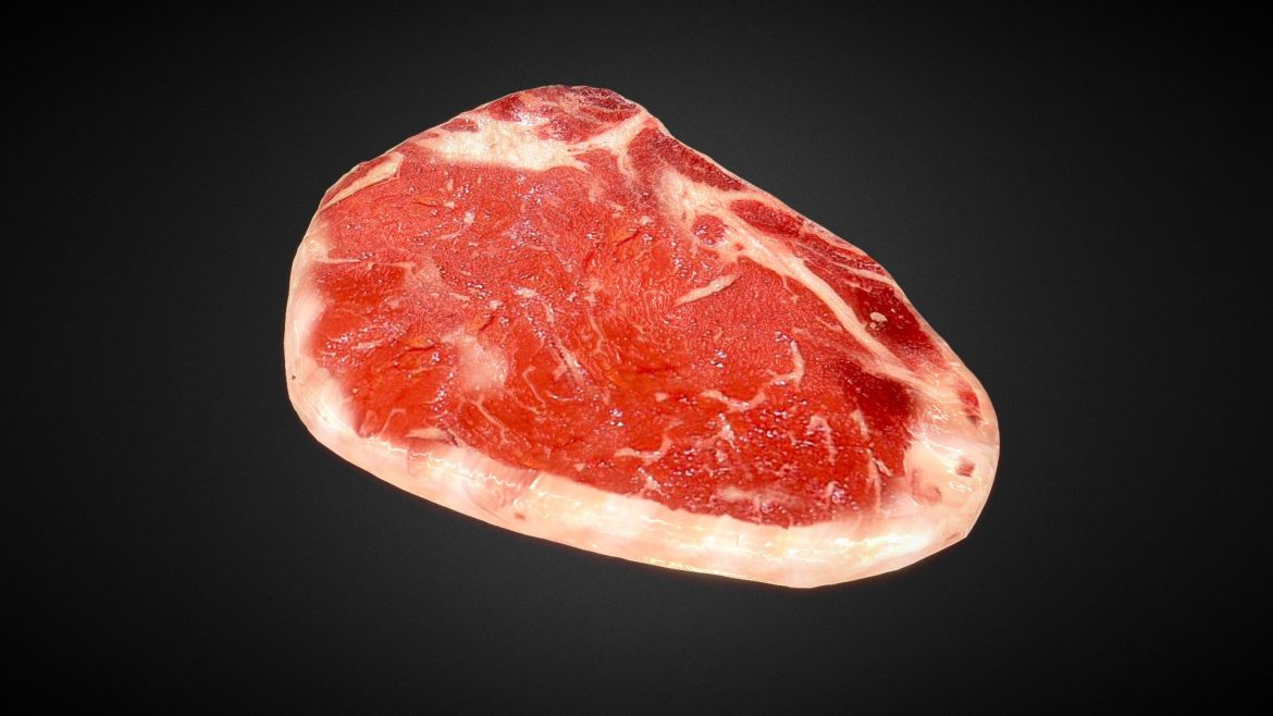 t bone steak 3d model