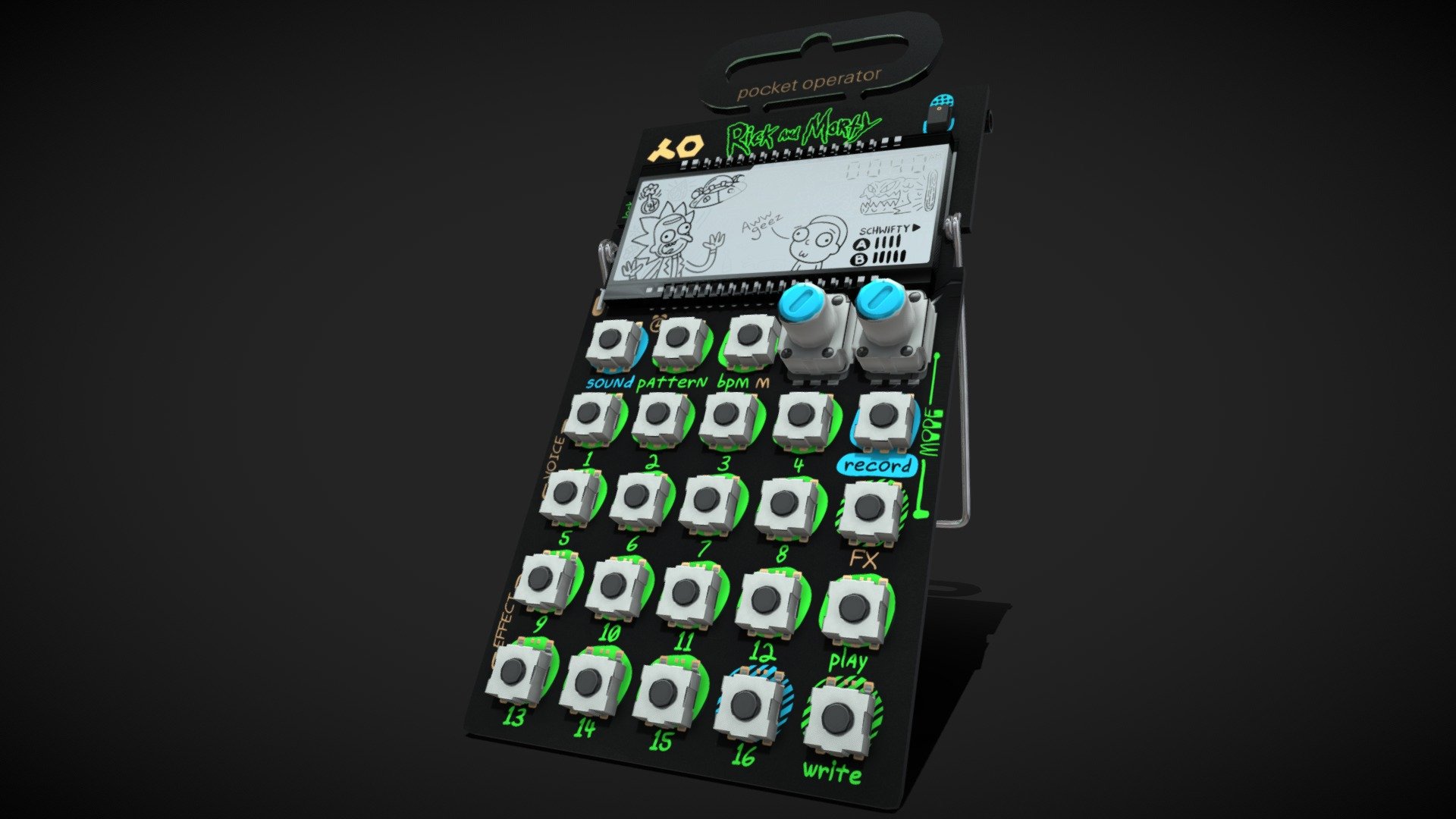Teenage Engineering PO-137 Rick and Morty