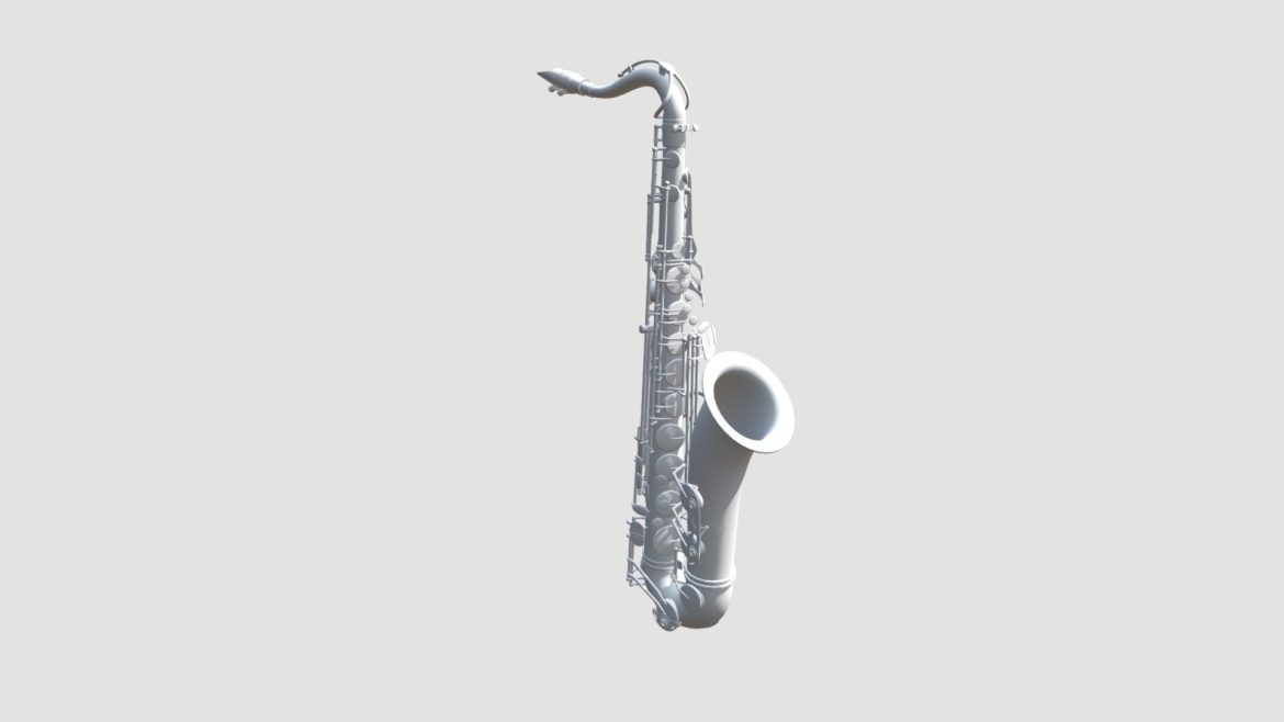 tenor saxophone 3d model