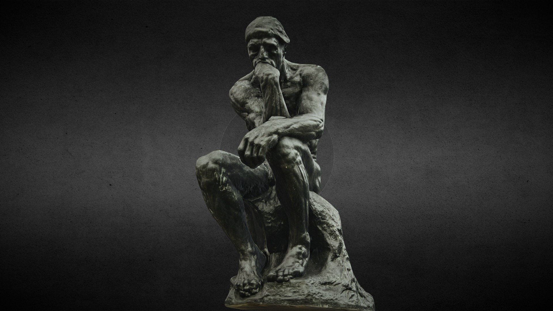 The Thinker – Low and High poly version included