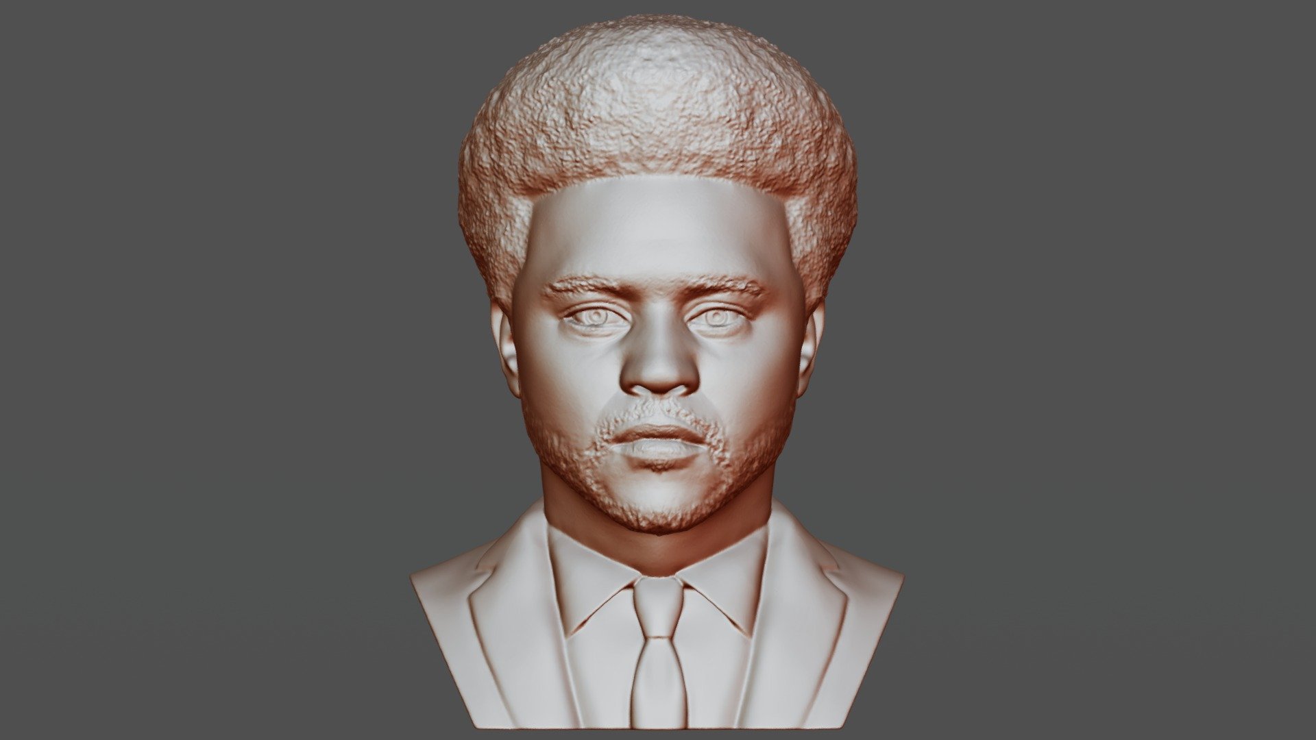 The Weeknd bust for 3D printing