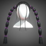 Toon Long Pigtail Hair