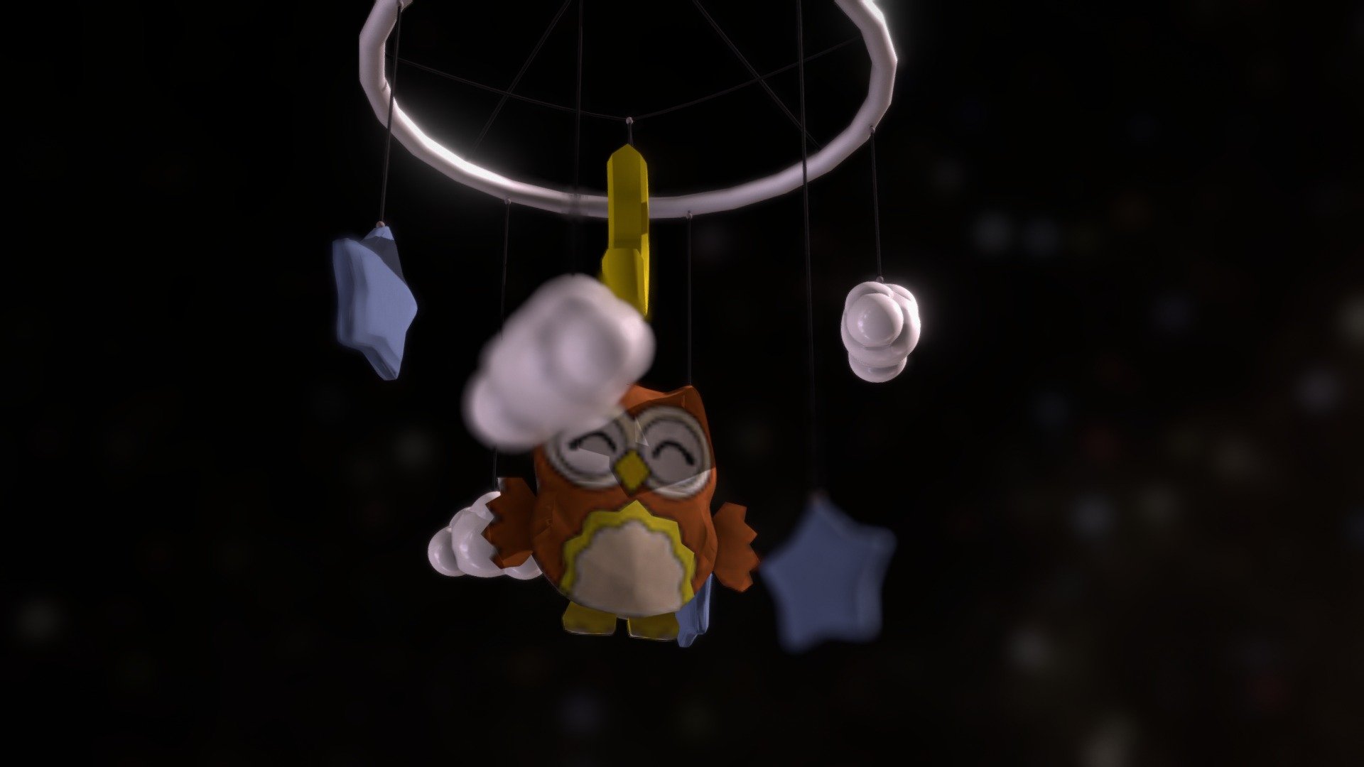 Toy cradle Owl