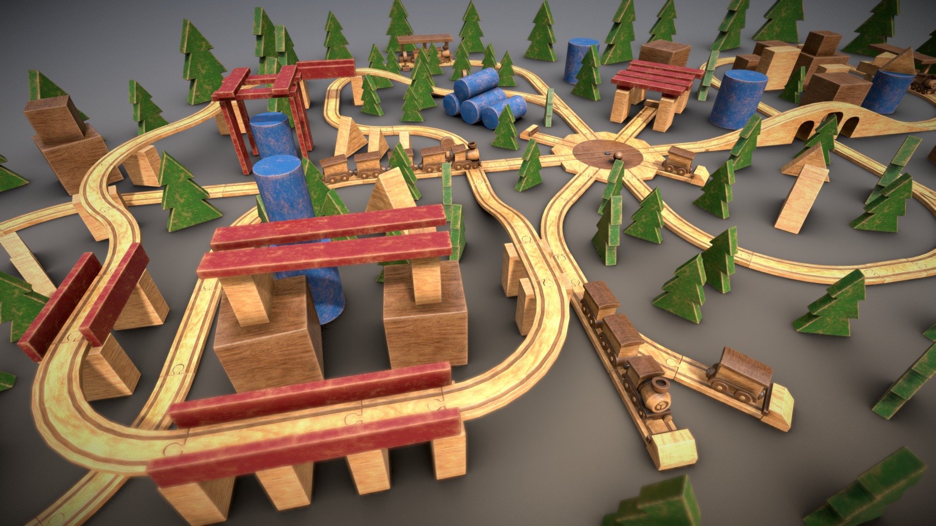 Train Set – Wood Toy