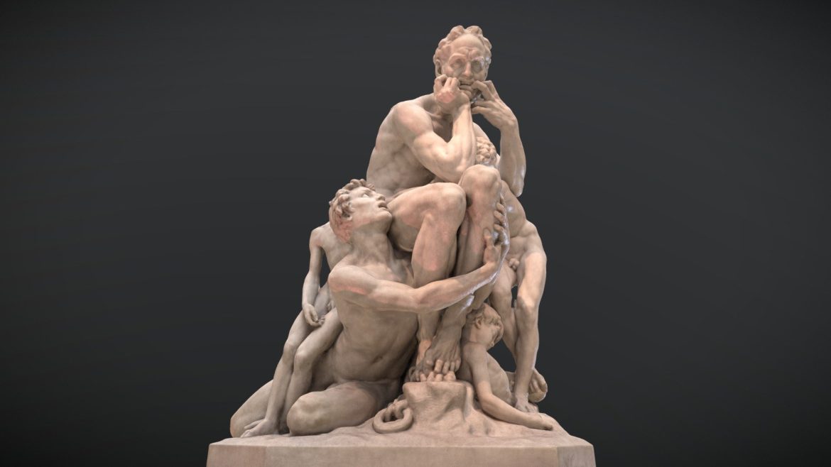 ugolino and his sons dantes inferno 3d model