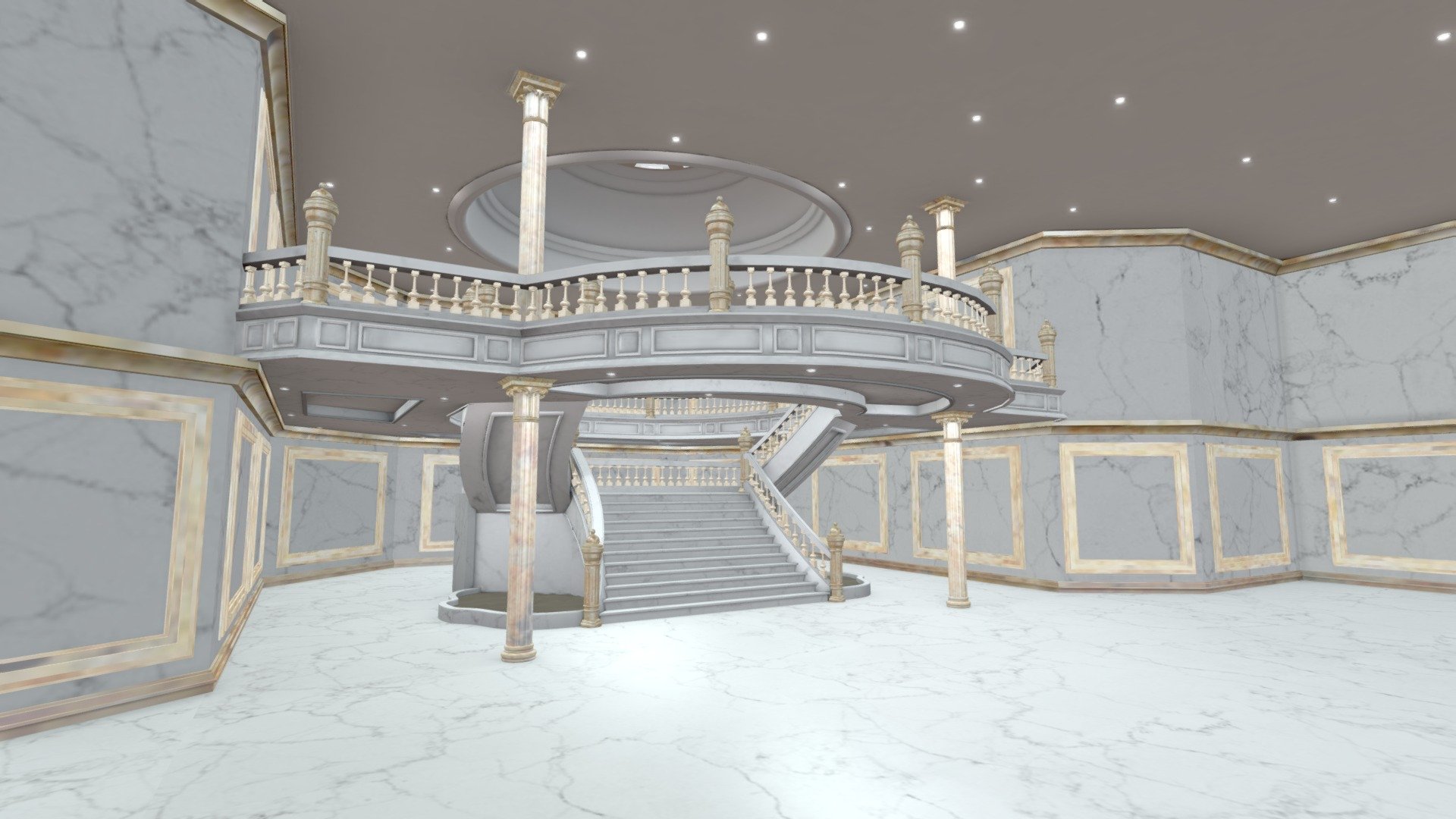 VR Interior Staircase Art Gallery July 2021