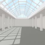 VR Modern Skylight Art Gallery Scene 2020