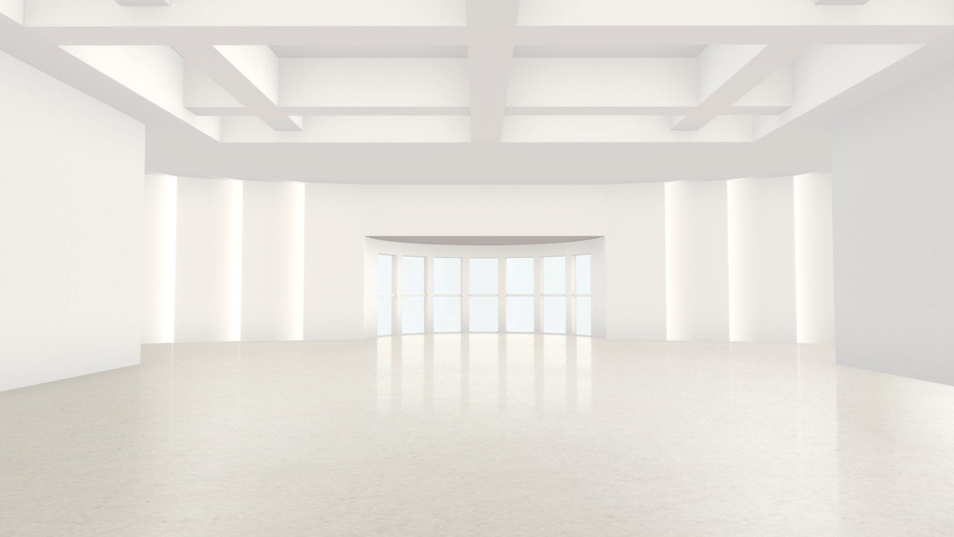 VR Moody Lighting Art Gallery Scene 06