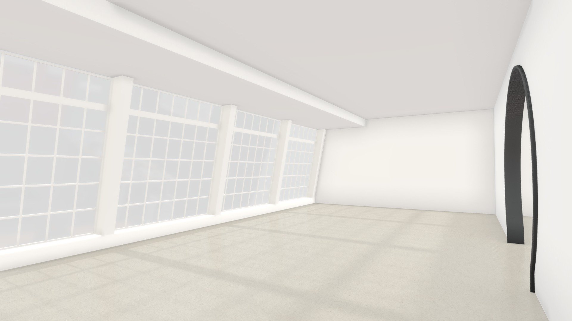 VR Moody Lighting Art Gallery Scene 08