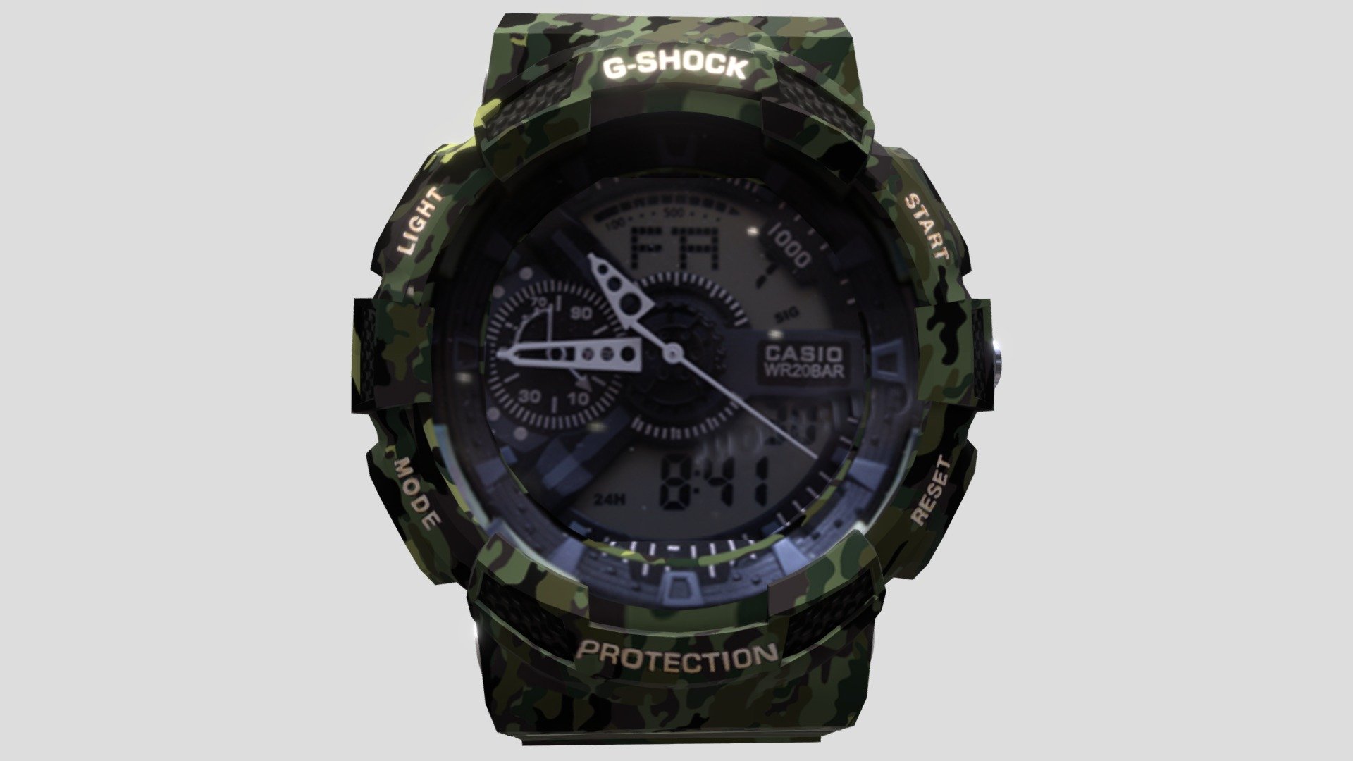 Watch Casio G-Shock Army Lowpoly