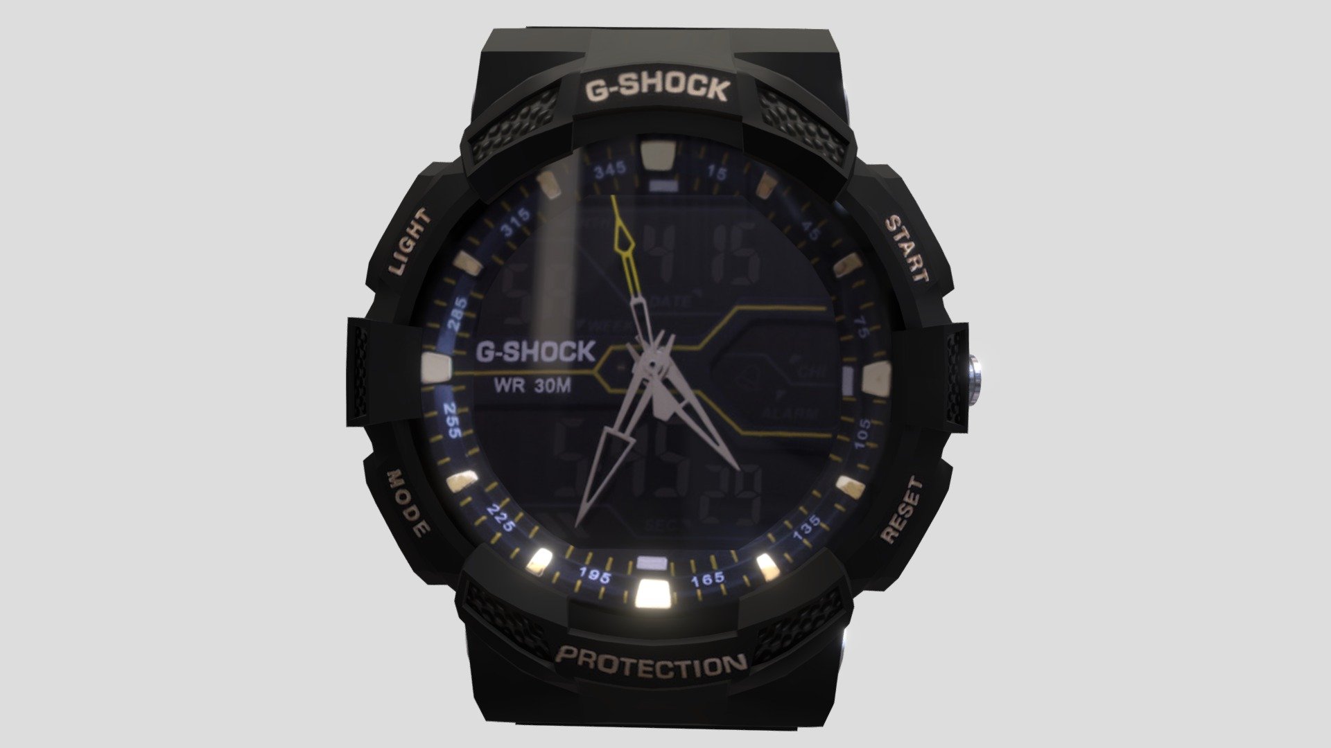 Watch Casio G-Shock Black Lowpoly