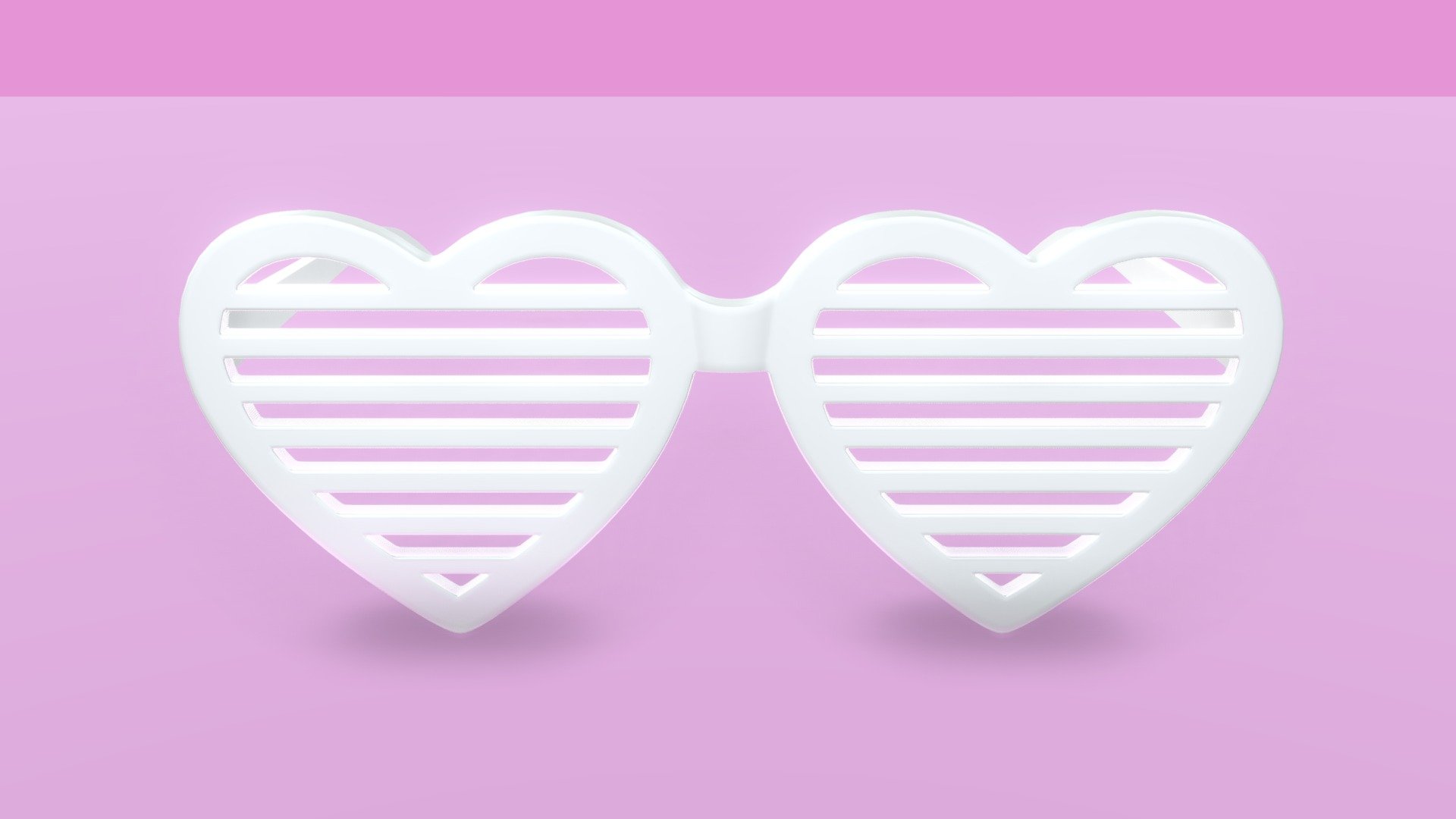 White Heart Glasses