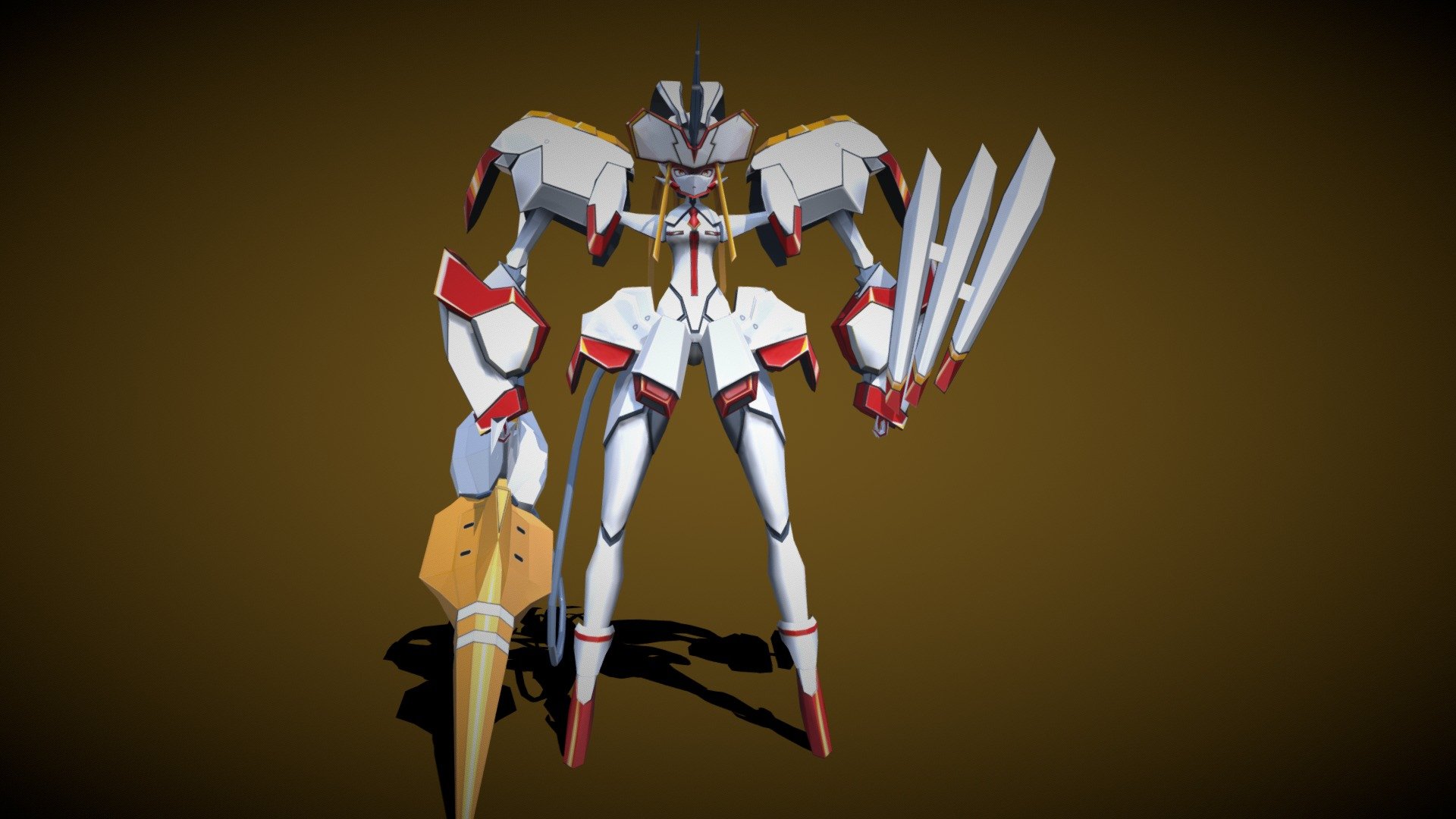 DARLING in the FRANXX Strelizia Low Poly