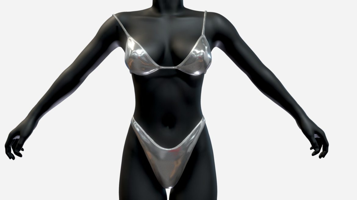 female bikini 3d model