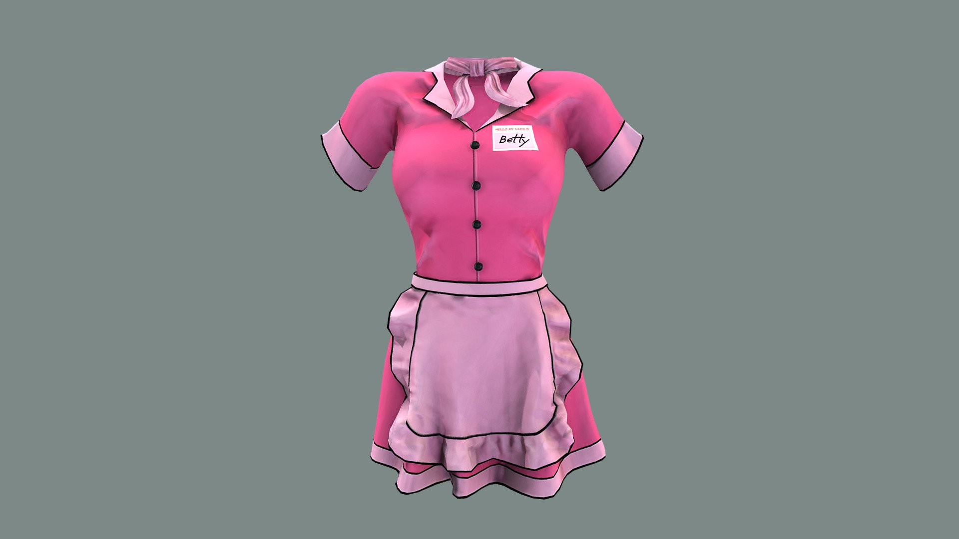 Female Waitress Uniform