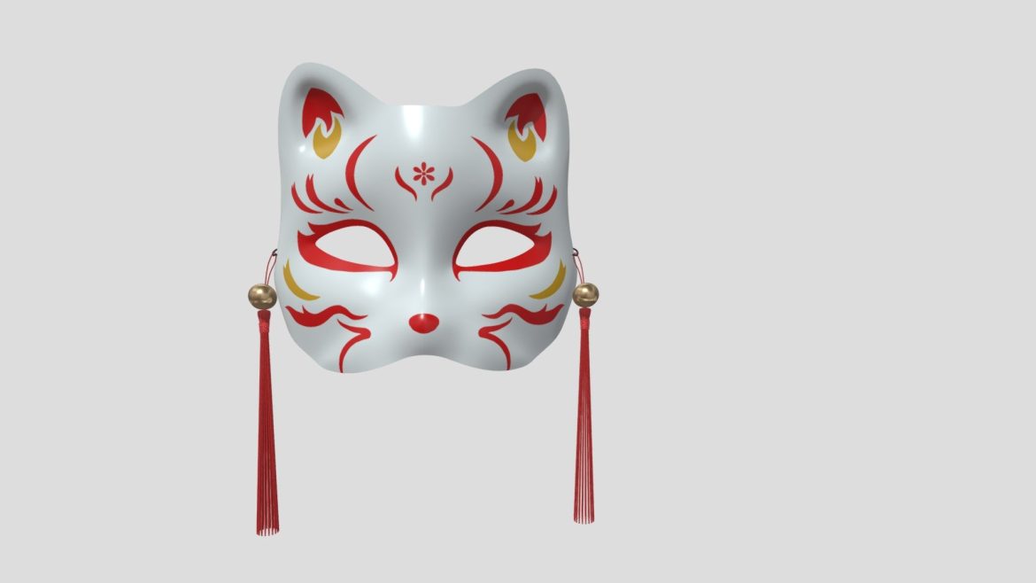 fox mask 3d model