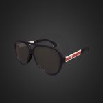 GUCCI Aviator sunglasses with Gucci stripe